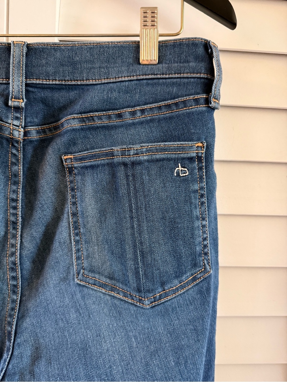 rag & bone Indigo 10 Inch Skinny Jeans in Aston Wash Size 29 - Picture 9 of 12